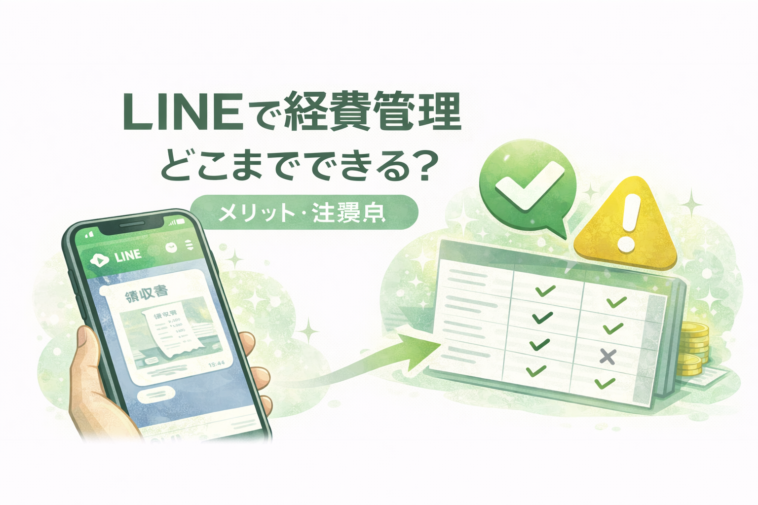 LINEで経費管理はどこまでできる？メリット・デメリットを正直に解説