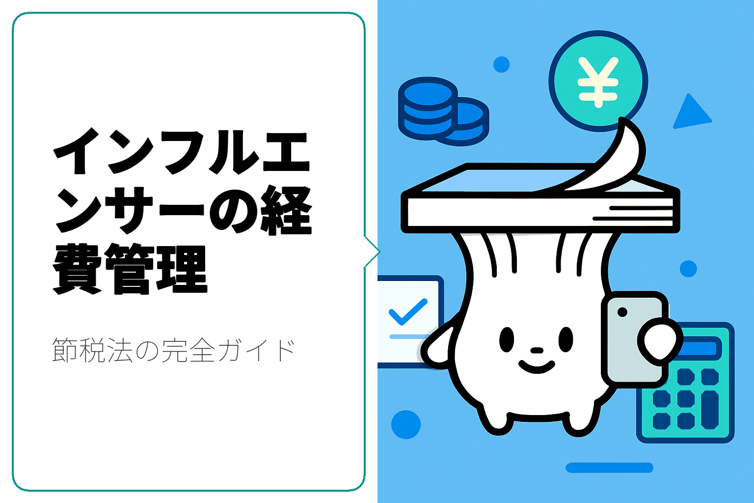 インフルエンサー必見！経費管理と節税法の完全ガイド